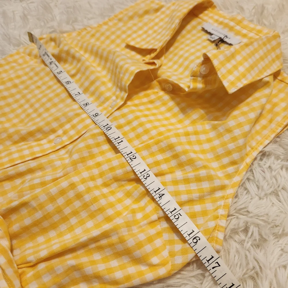 NWT Gingham Shirt Dress S - Picture 3 of 8